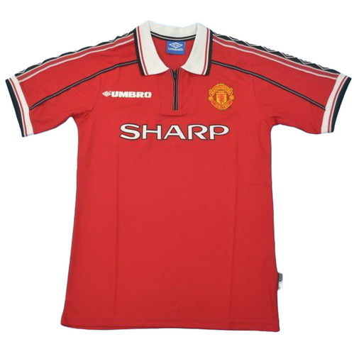 seconda maglia manchester united 1998 nero uomo