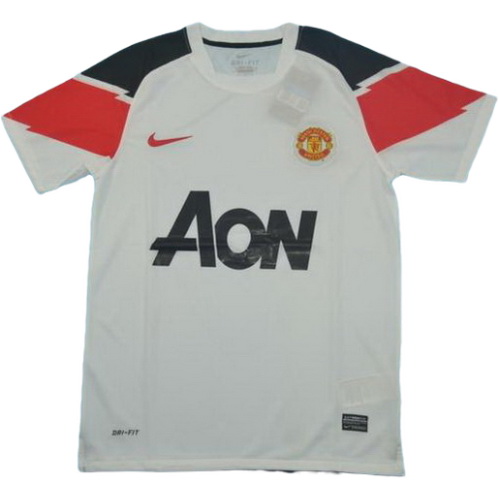 seconda maglia manchester united 2010-2011 bianco uomo