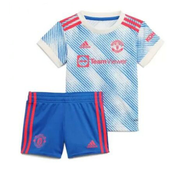 seconda maglia manchester united 2021 2022 blu bambino