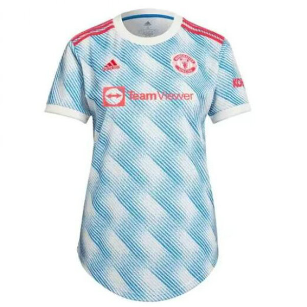 seconda maglia manchester united 2021 2022 blu donna