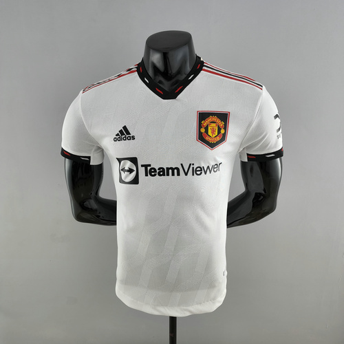 seconda maglia manchester united player version 2022-2023 uomo