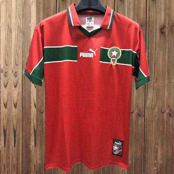 seconda maglia marocco 1998 rosso uomo