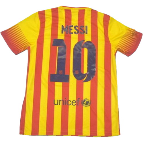 seconda maglia messi 10 barcellona 2013-2014 giallo uomo