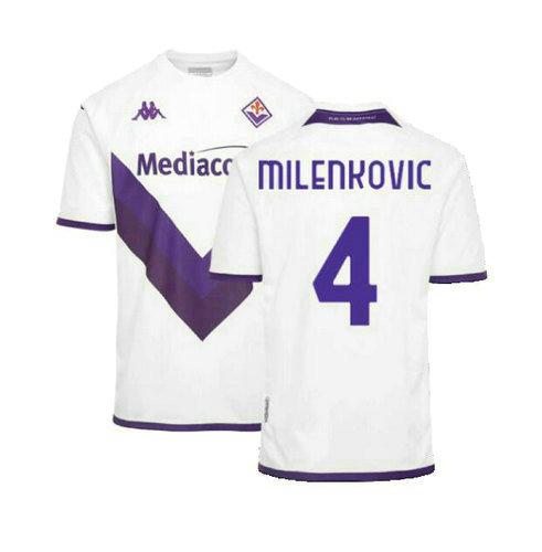 seconda maglia milenkovic 4 fiorentina 2022-2023 uomo