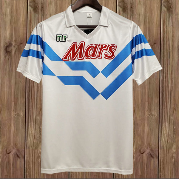 seconda maglia napoli 1988-1989 bianco uomo