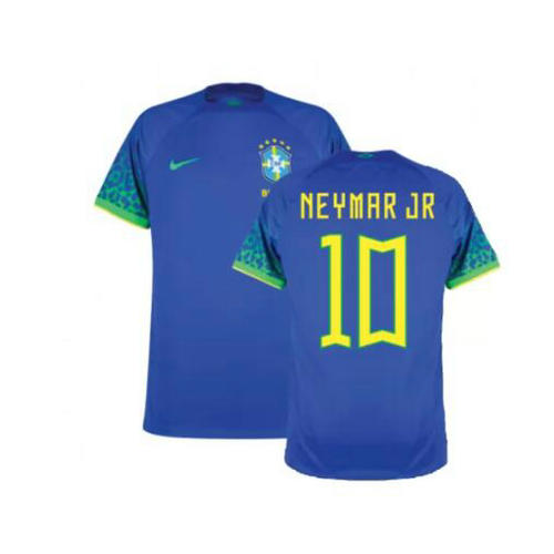 seconda maglia neymar jr 10 brasile 2022 uomo