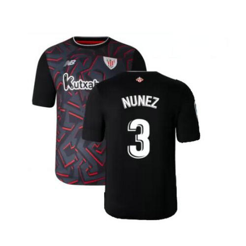 seconda maglia nunez 3 athletic bilbao 2022-2023 uomo