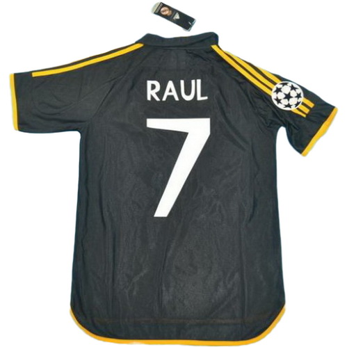 seconda maglia paul 7 real madrid 1999-2000 nero uomo