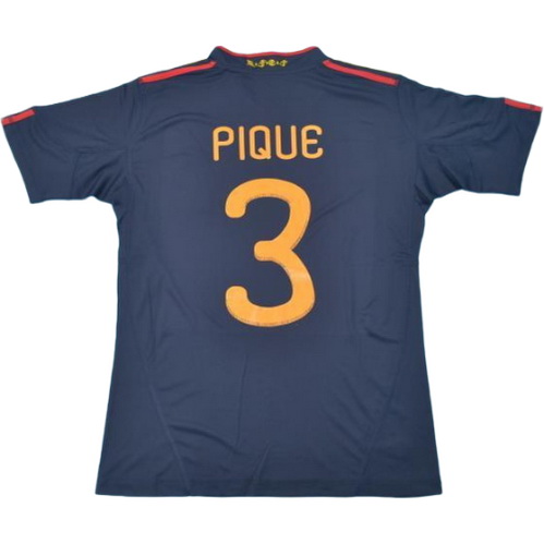 seconda maglia pique 3 spagna 2010 blu uomo