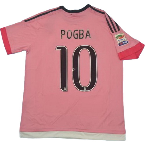 seconda maglia pogba 10 juventus 2015-2016 rosa uomo