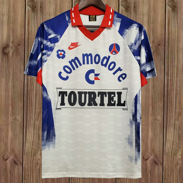 seconda maglia psg 1992-1993 bianco uomo