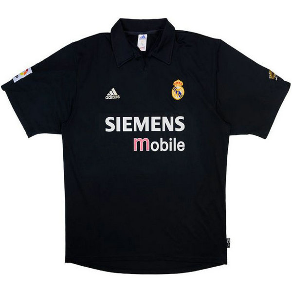 seconda maglia real madrid 2002-2003 nero uomo