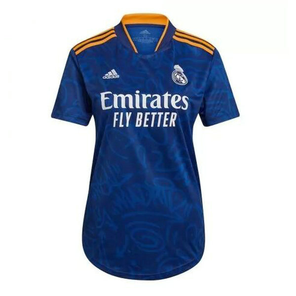 seconda maglia real madrid 2021 2022 blu donna