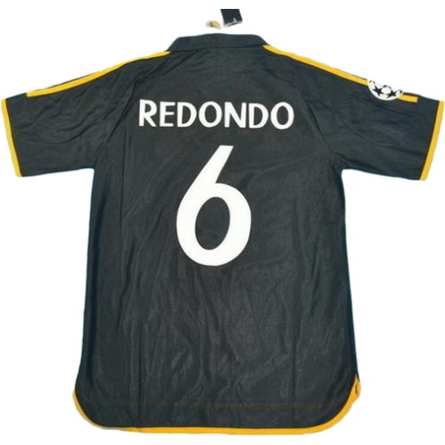 seconda maglia redondo 6 real madrid 1999-2000 nero uomo