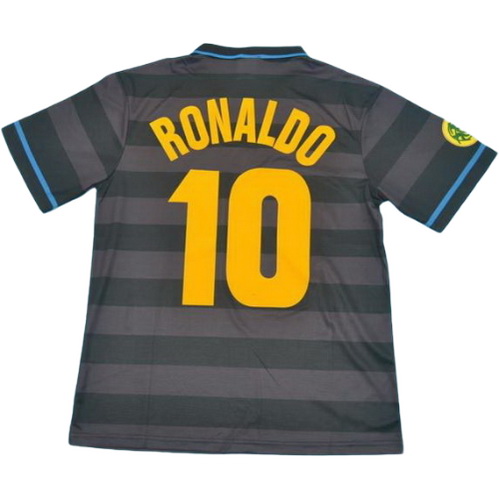 seconda maglia ronaldo 10 inter 1997-1998 grigio uomo