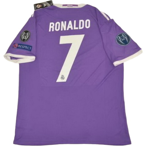 seconda maglia ronaldo 7 real madrid ucl 2016-2017 porpora uomo