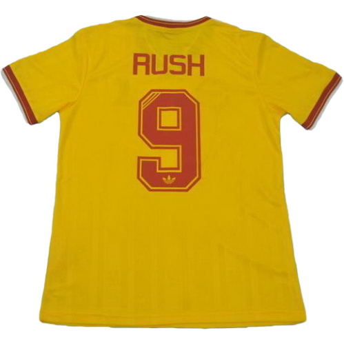 seconda maglia rush 9 liverpool 1985-1986 giallo uomo