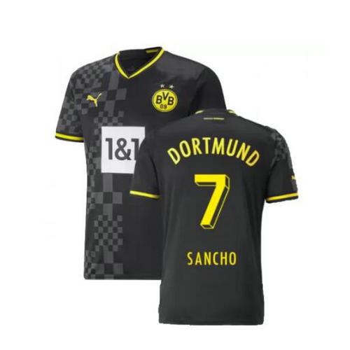 seconda maglia sancho 7 borussia dortmund 2022-2023 uomo