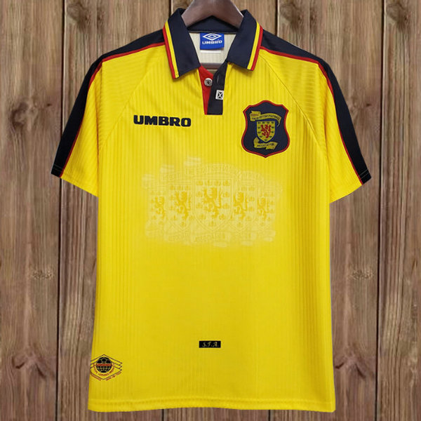 seconda maglia scozia 1996-1998 giallo uomo