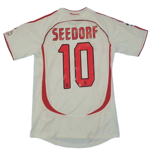 seconda maglia seedorf 10 ac milan 2006-2007 bianco uomo