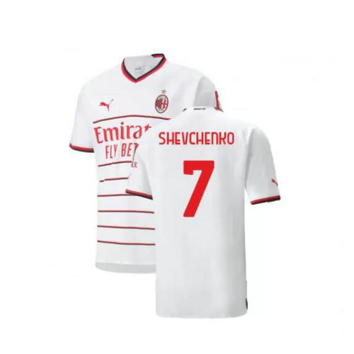 seconda maglia shevchenko 7 ac milan 2022-2023 uomo