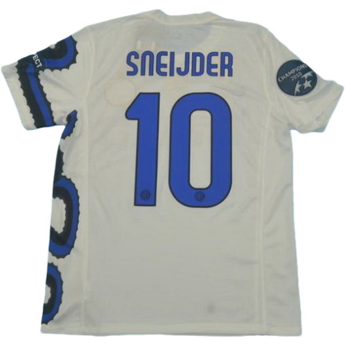 seconda maglia sneijder 10 inter campioni 2010 bianco uomo