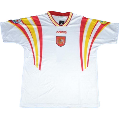 seconda maglia spagna 1996 bianco uomo