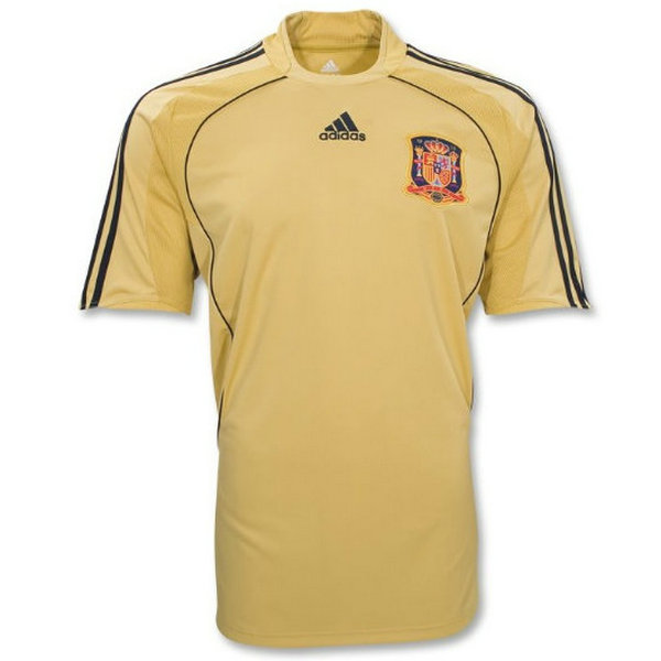 seconda maglia spagna 2008 giallo uomo