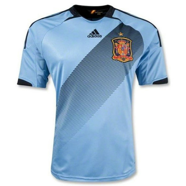 seconda maglia spagna 2012 blu uomo