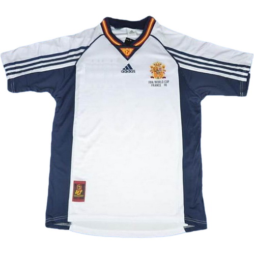 seconda maglia spagna copa mundial 1998 bianco uomo