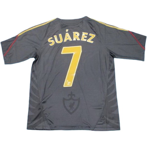 seconda maglia suarez 7 liverpool 2009-2010 nero uomo