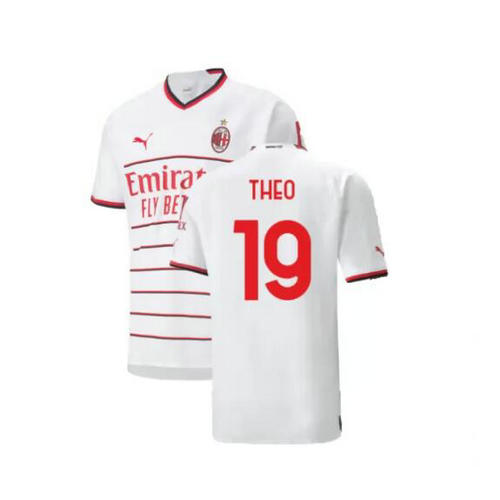 seconda maglia theo 19 ac milan 2022-2023 uomo