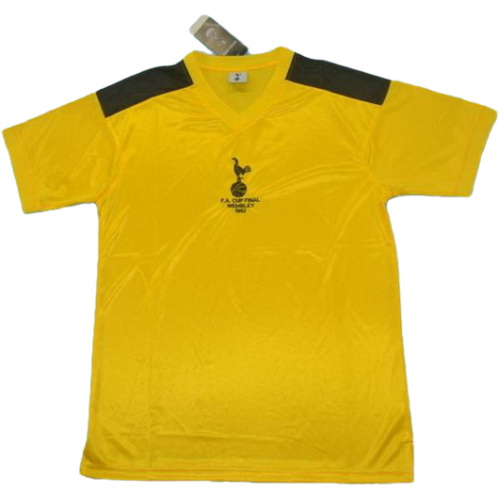 seconda maglia tottenham hotspur 1982 giallo uomo