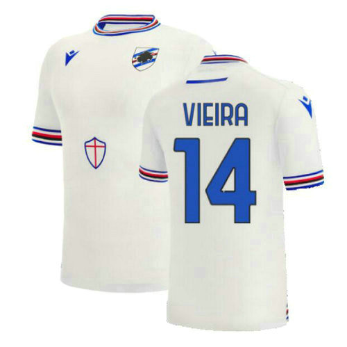 seconda maglia vieira 14 sampdoria 2022-2023 uomo