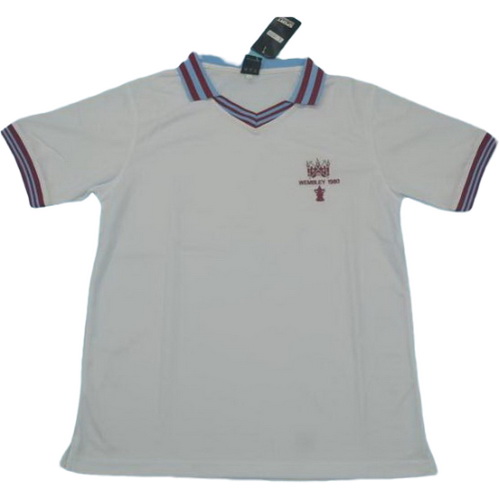 seconda maglia west ham 1990 bianco uomo