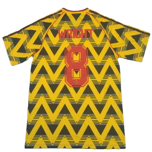 seconda maglia wright 8 arsenal 1991-1993 blu uomo