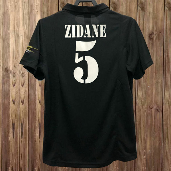 seconda maglia zidane 5 real madrid 2002-2003 nero uomo