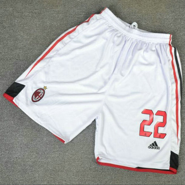 seconda pantaloncini ac milan 2004-2005 bianco uomo