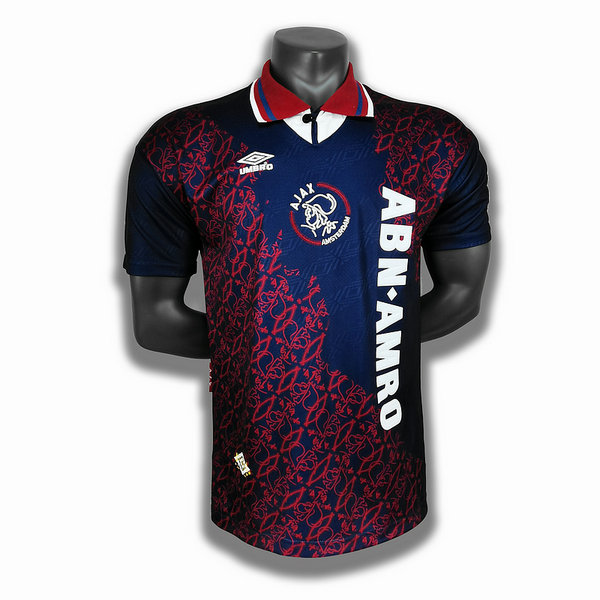 seconda player maglia ajax 1995 blu uomo