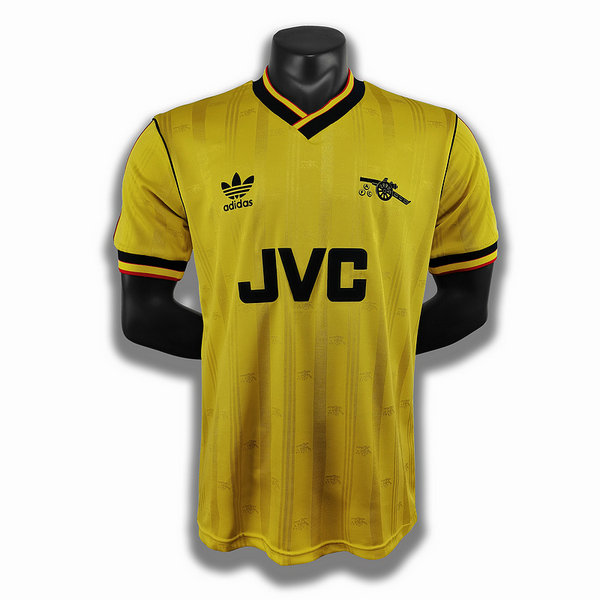 seconda player maglia arsenal 1986 1988 giallo uomo