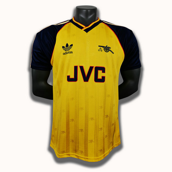 seconda player maglia arsenal 1988 1990 giallo uomo