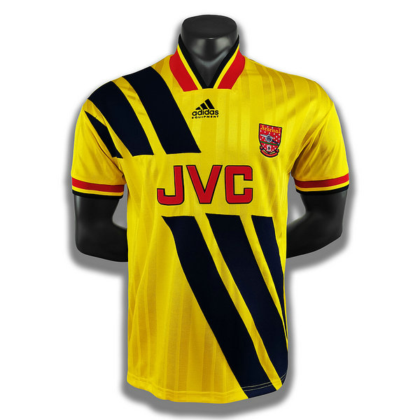 seconda player maglia arsenal 1993 1994 giallo uomo