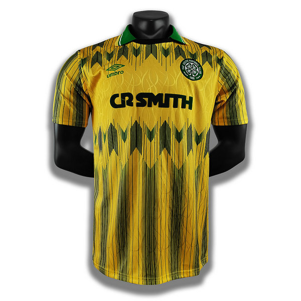 seconda player maglia celtic 1992 1993 giallo uomo