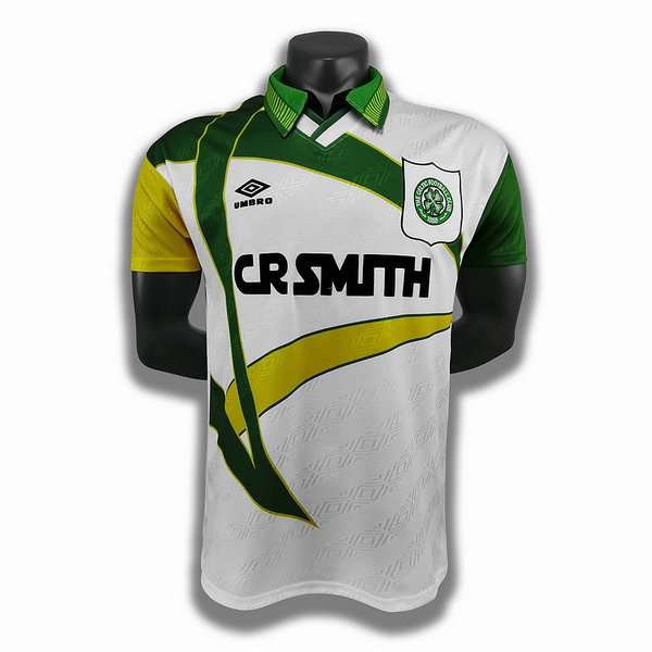 seconda player maglia celtic 1993 1995 bianco verde uomo