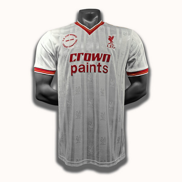 seconda player maglia liverpool 1985 1986 bianco uomo