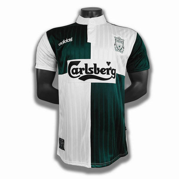 seconda player maglia liverpool 1995 verde bianco uomo