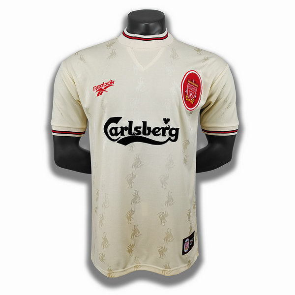 seconda player maglia liverpool 1996 bianco uomo