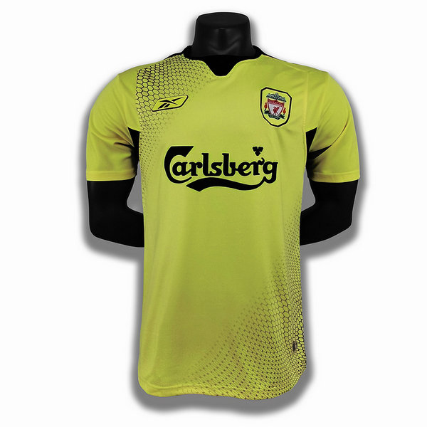 seconda player maglia liverpool 2004 2005 giallo uomo