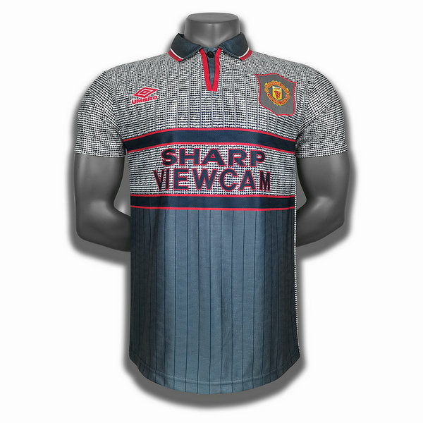 seconda player maglia manchester united 1994 1996 grigio uomo