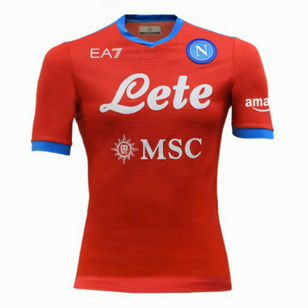 terza divisa maglia napoli 2021 2022 rosso uomo